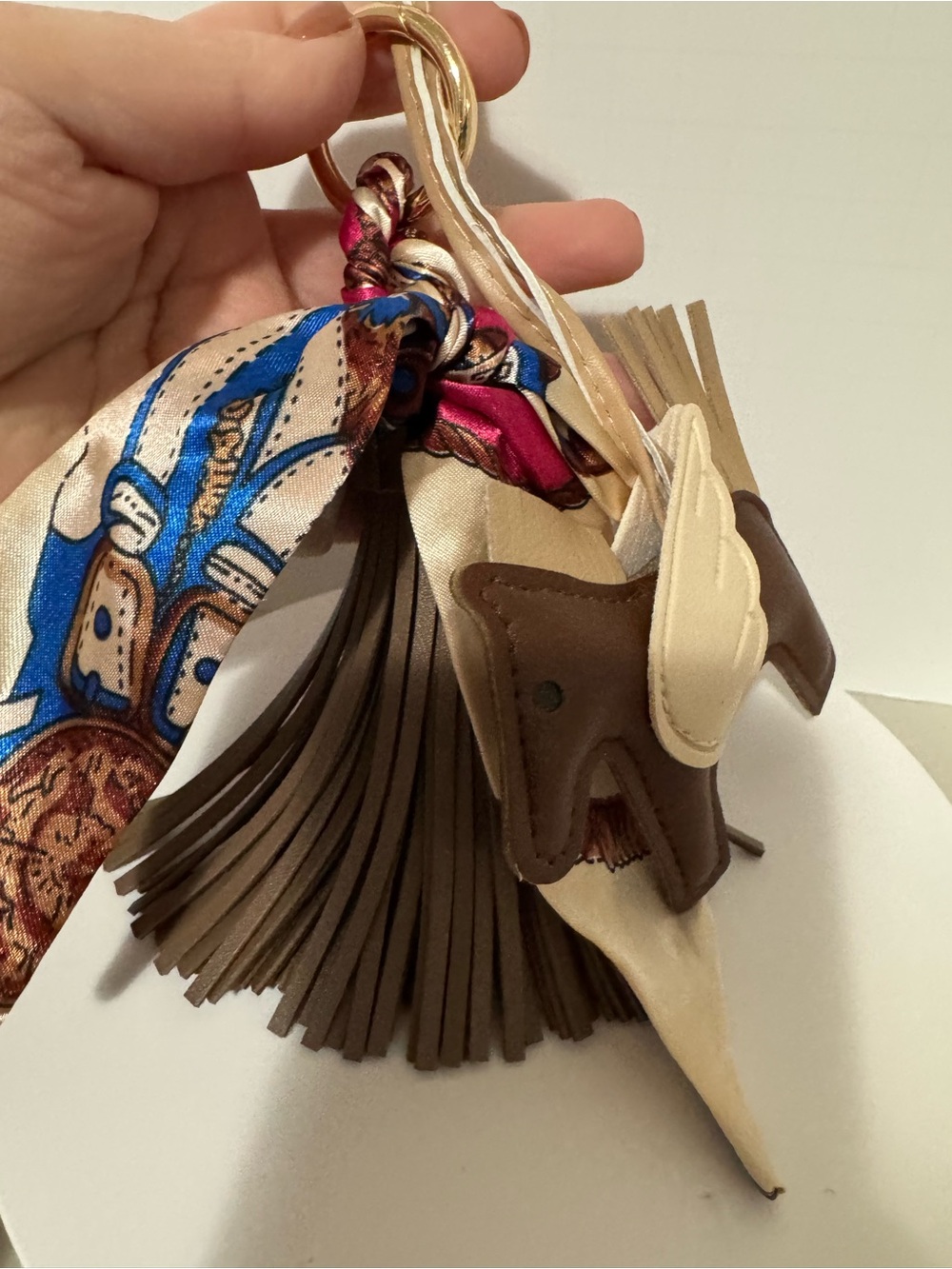 Pegasus Horse Keychain with tassel